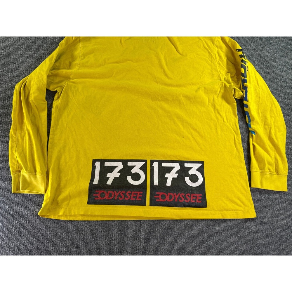 Billionaire Boys Club Asteroid Racing Shirt Mens XXXL Yellow Long Sleeve Graphic - Picture 13 of 14